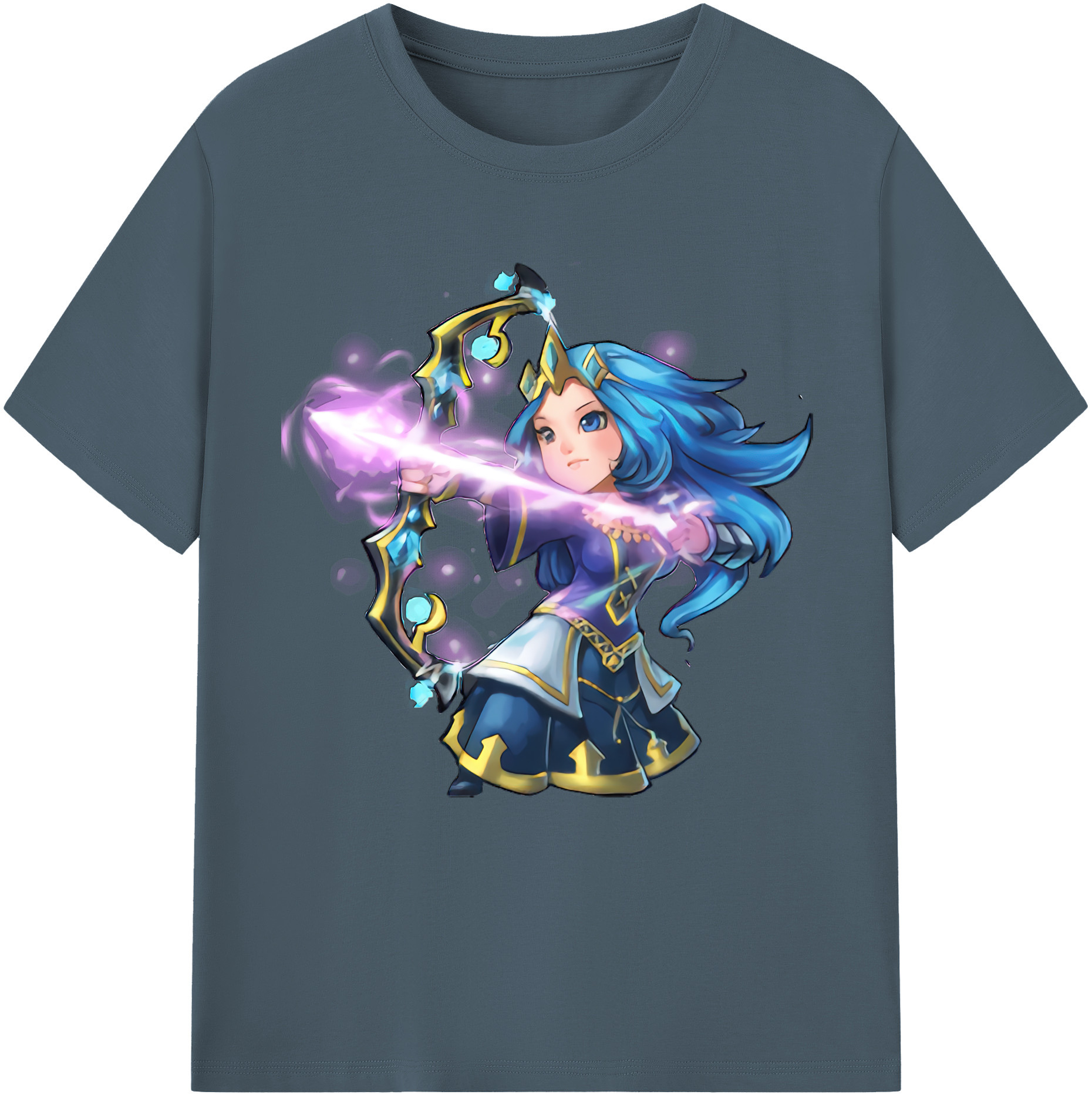 リーグ・オブ・レジェンド League of Legends LOL 綿100％半袖Tシャツ（フロントプリント）